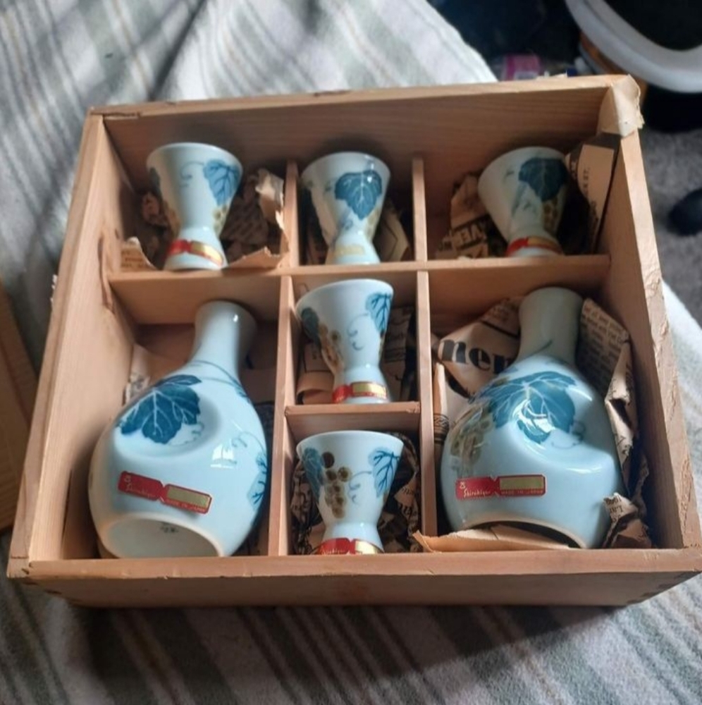 Traditional Japanese sake set